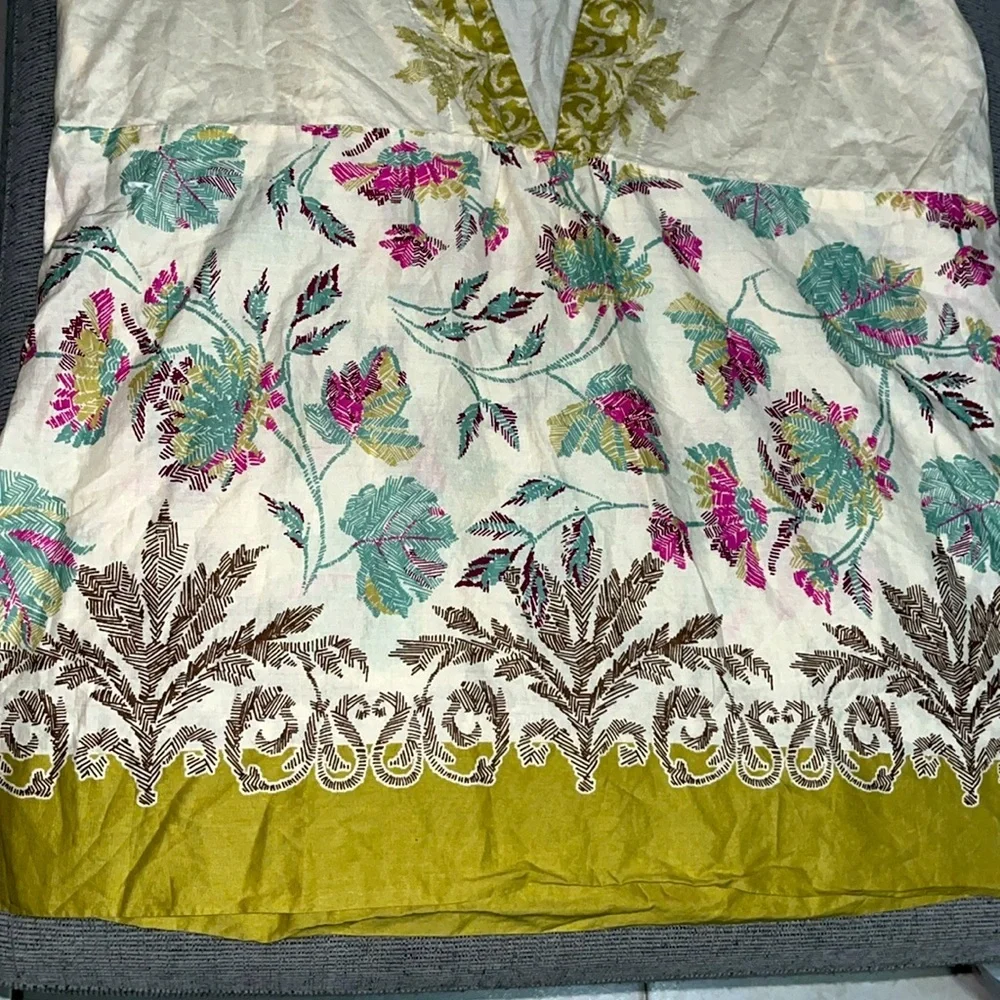 J. Jill Embroidered Short Sleeve Blouse - Picture 3 of 5